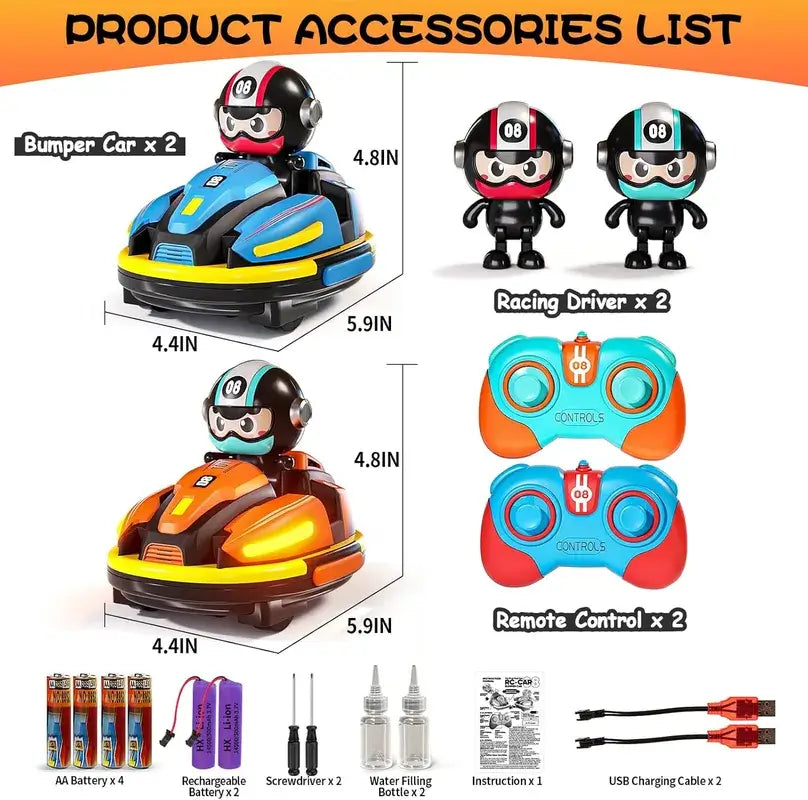 Playwise-VIP RC Bumper Battle Cars