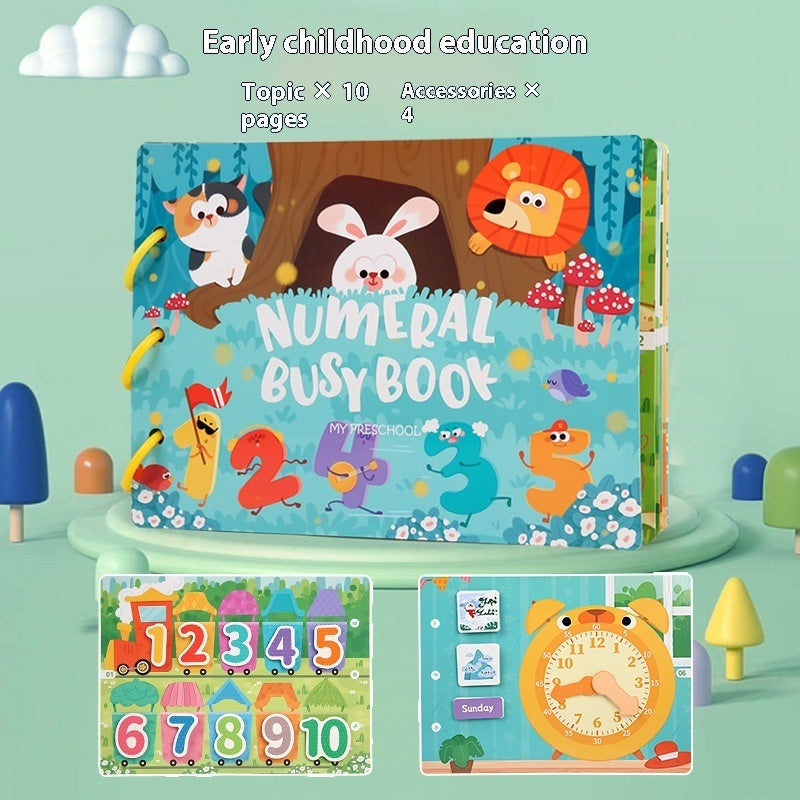 Educational Quiet Paste Book